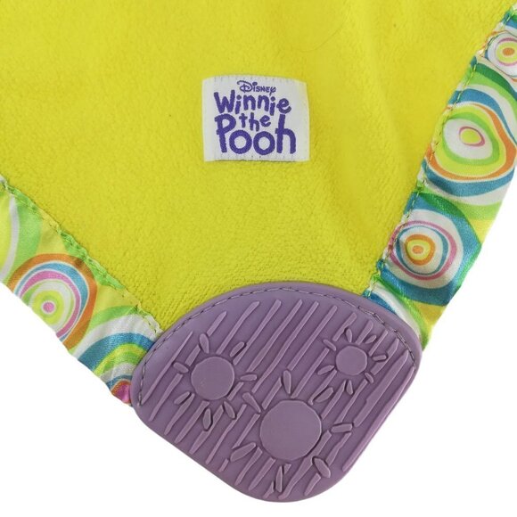 Winnie the Pooh Lumpy Lovey Lovie Security Blanket Disney Purple Elephant Satin - Picture 3 of 10